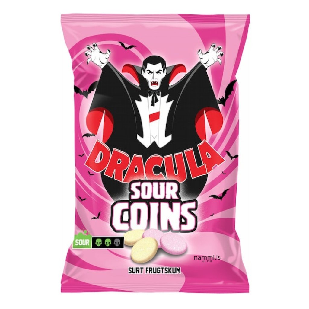 Dracula SOUR coins / Sour soft Candy / 70 gr. - nammi.isnammi.is
