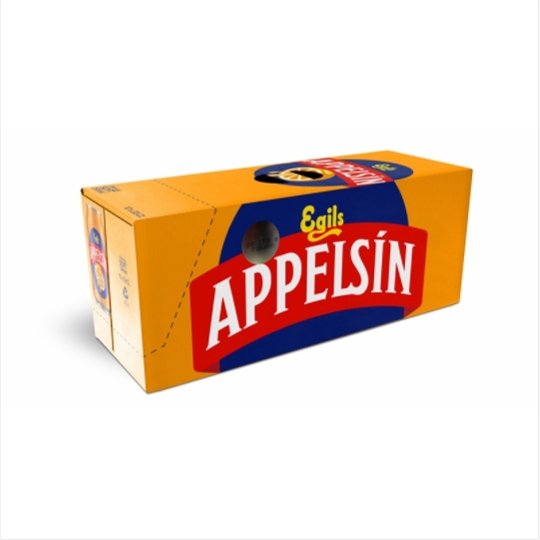 Egils Appelsín 33 cl. / Orance Soft Drink Can - nammi.is