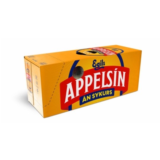 Egils Appelsín / Orance Soft Drink without sugar. (330ml.) - nammi.is