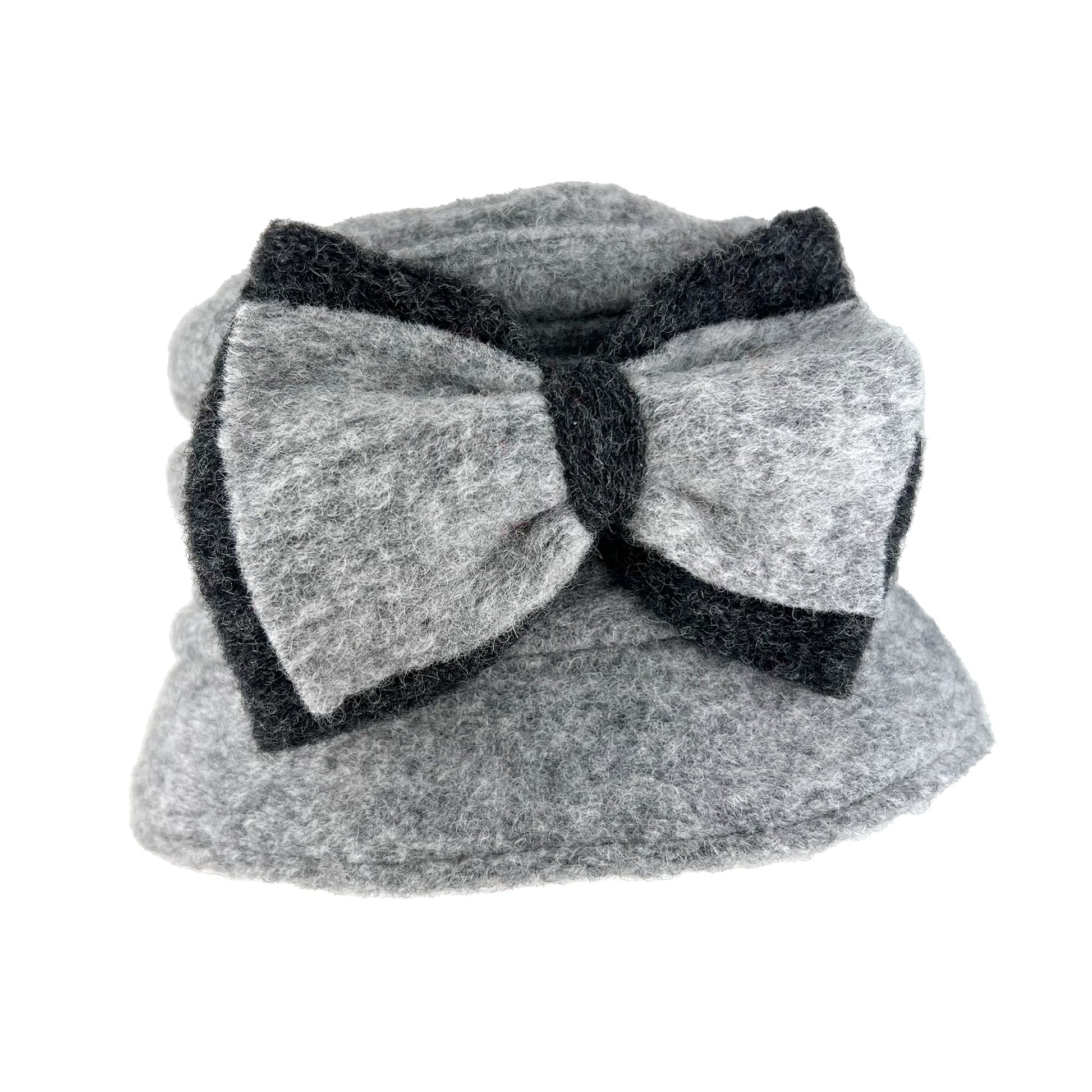 Elisabet - wool hat - grey/black - nammi.isÓfeigur