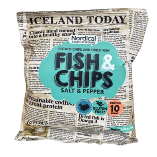 Fish & Chips / Salt & Pepper 40g (1.41oz) - nammi.isNordical Taste of Iceland