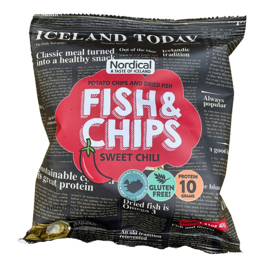 Fish & Chips / Sweet Chili 40g (1.41oz) - nammi.isNordical Taste of Iceland