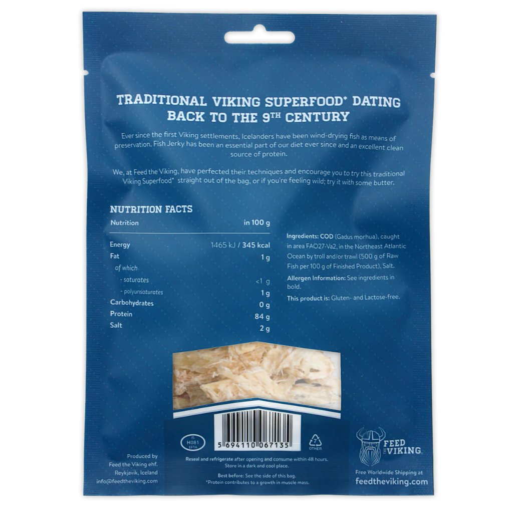 Fish Jerky (40 gr bag). - nammi.isFeed the Viking