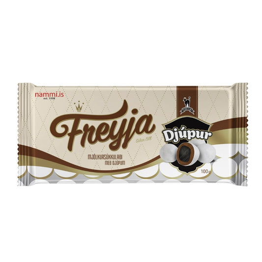 Freyja chocolate with Djúpur / 100 gr - nammi.is