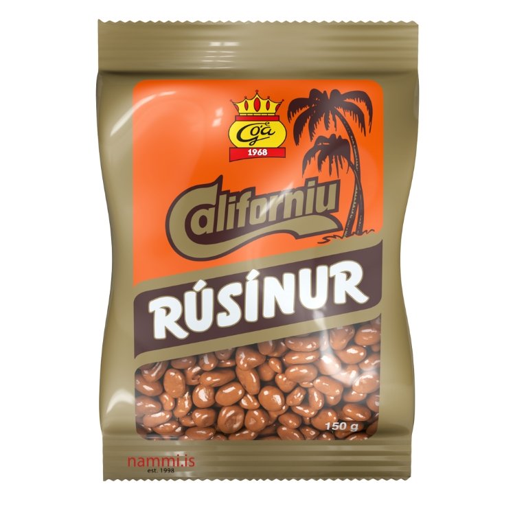 Góa Cream Chocolate covered raisins (150 gr.) - nammi.is