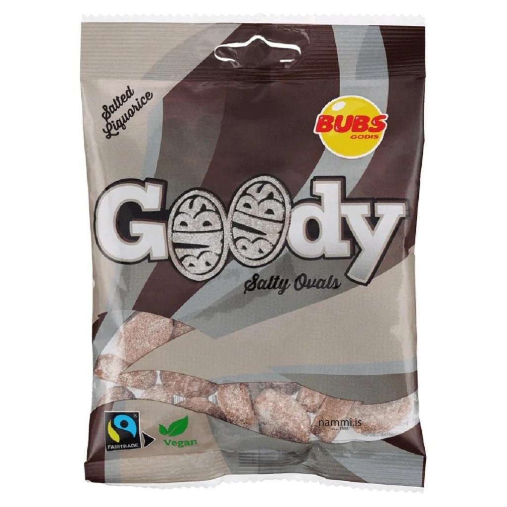 Goody Salted Liquorice / Salty Ovals / 90 gr. - nammi.isnammi.is