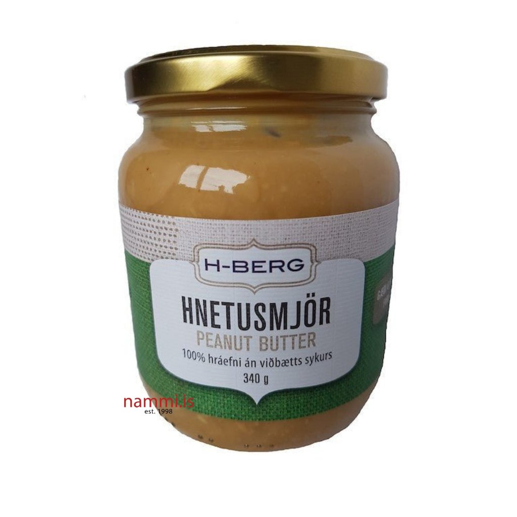 H-Berg Hnetusmjör / Peanut butter / 340 grams - nammi.is