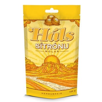 Háls Sítrónu / Lemon Hard Candy (100 gr.) - nammi.is