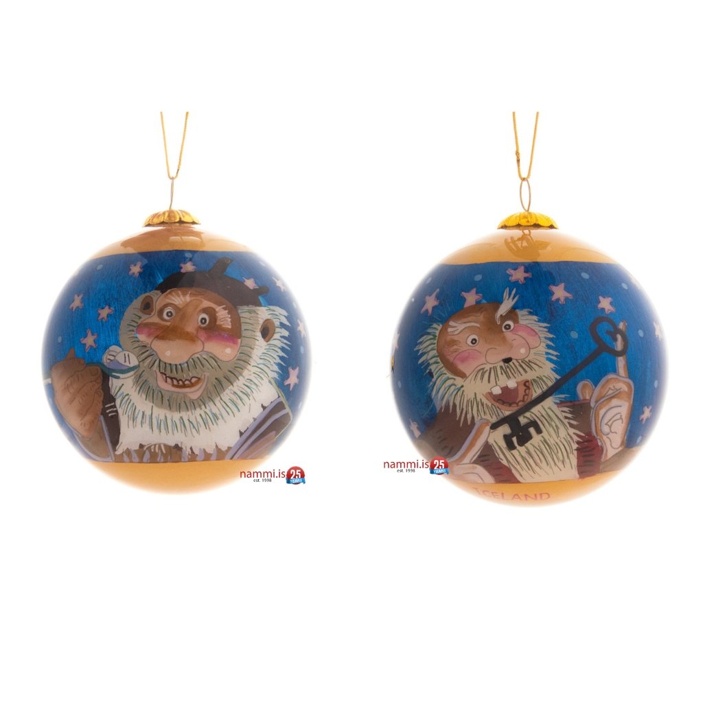 Hand Painted Christmas Baubles, DOOR SLAMMER & SKYR GLUTTON - nammi.isEymundsson