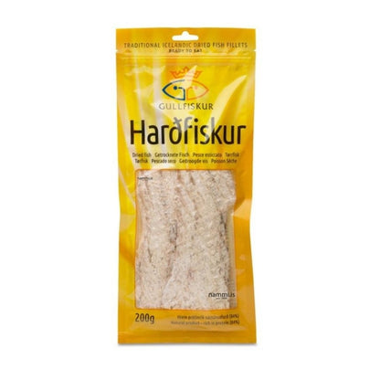 Harðfiskur Cod / Dried Cod Fish fillets (200 gr.) - nammi.is Icelandic Harðfiskur  Von Iceland