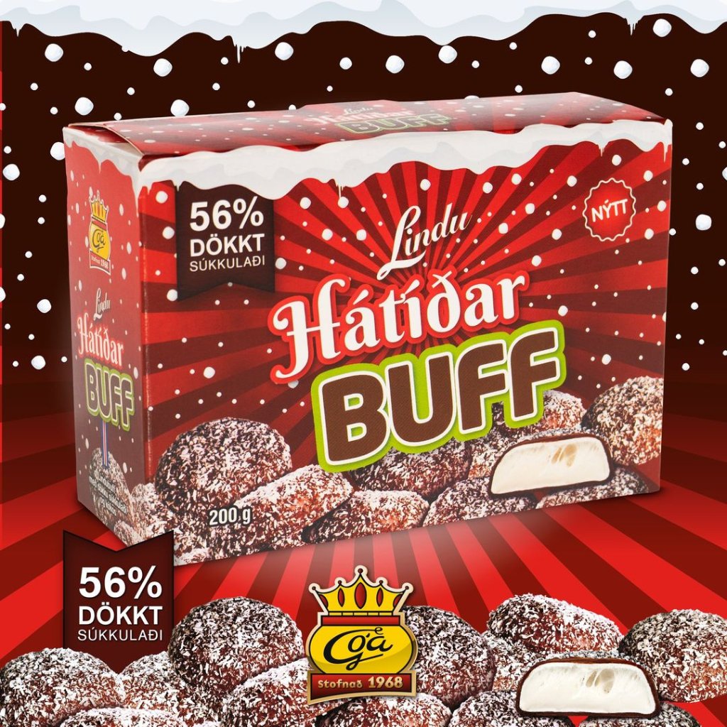 Hátíðar Buff (200 gr.) - nammi.isGóa Linda