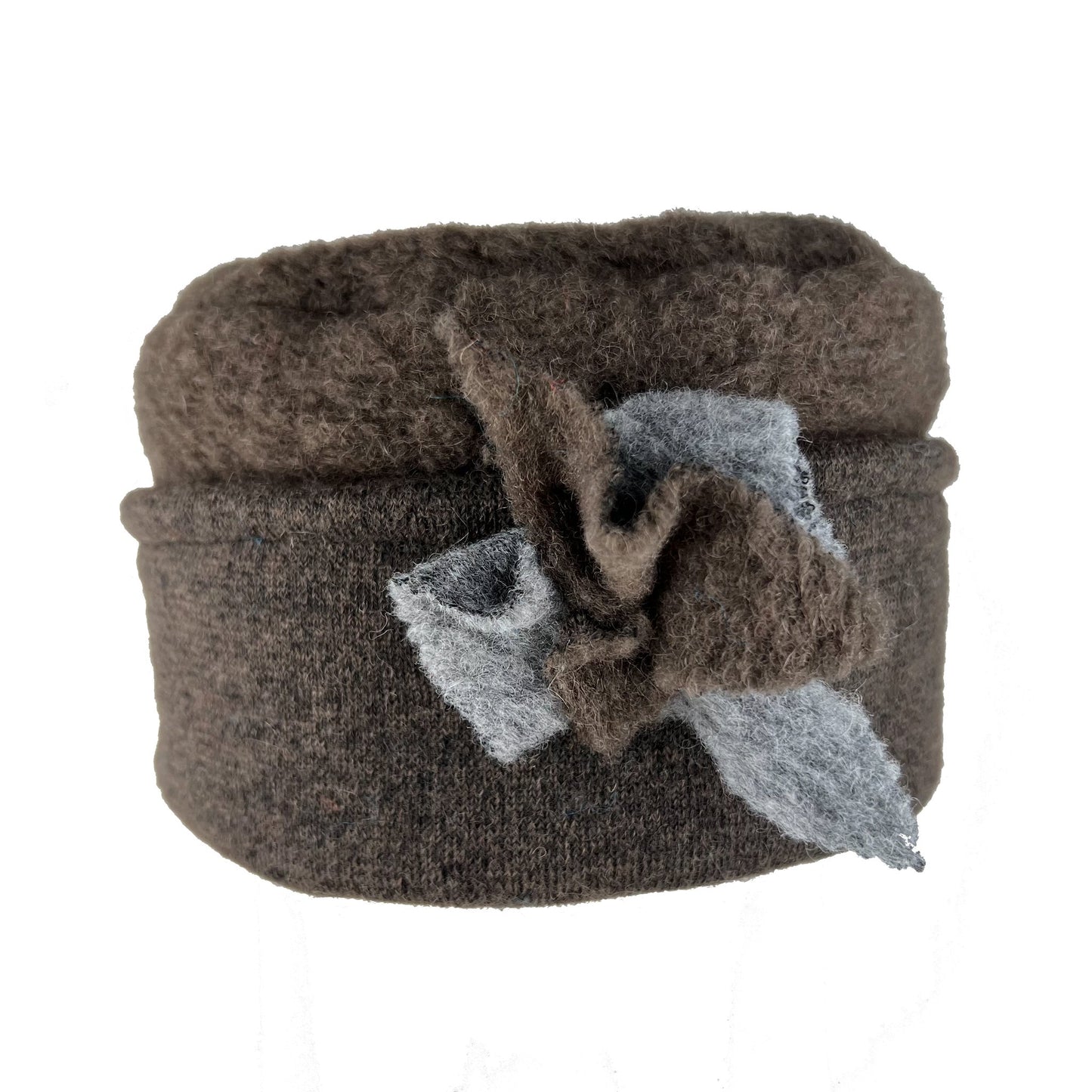 Heba – wool hat, brown/grey - nammi.isÓfeigur