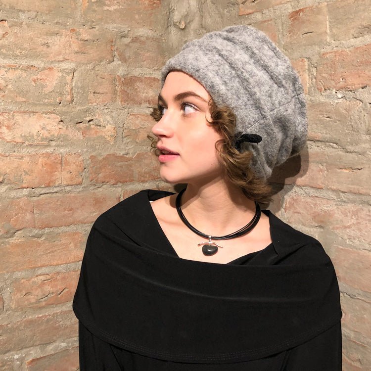 Grey Wool Hat - Hildur - ofeigur.is