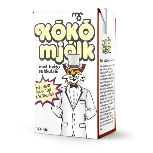 Hvít Kókómjólk / Cocoa Milk with white Chocolate (250 ml) - nammi.isMS
