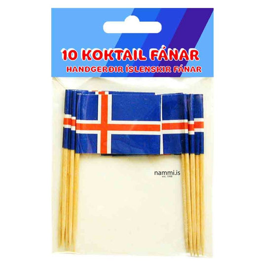 Icelandic flag 10 pc small party size - nammi.isIcelandic Flag