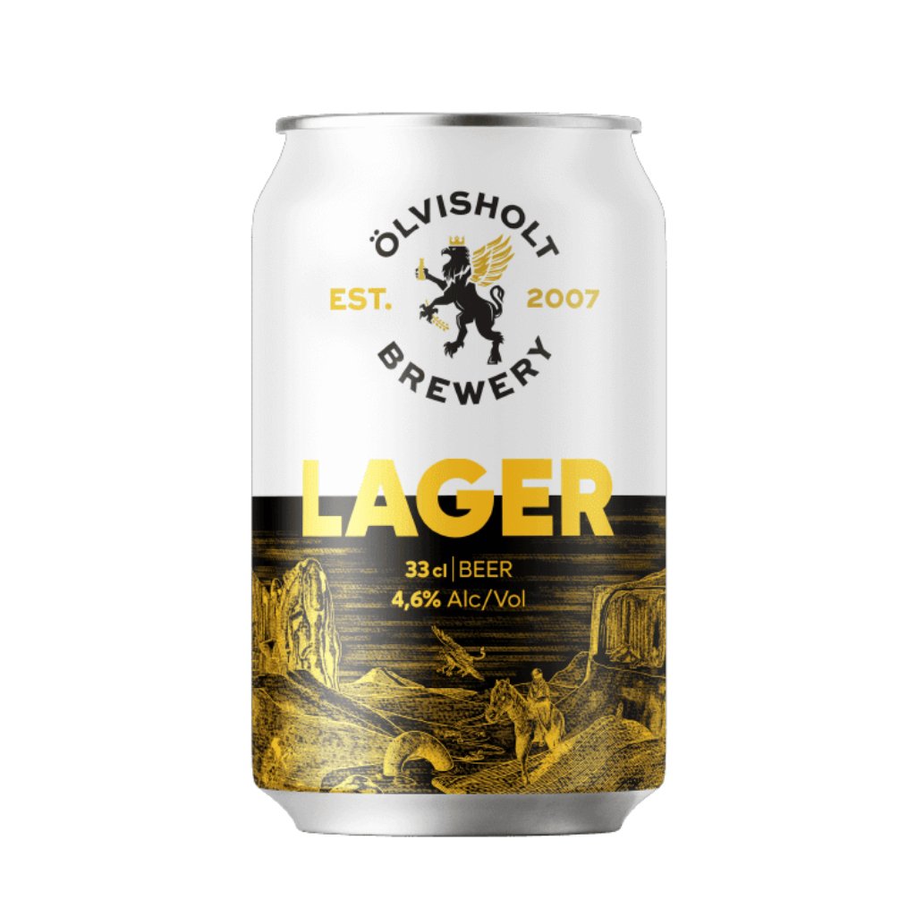 Lager 4.6% / Ölvisholt Beer (330 ml.) - nammi.isÖlvisholt