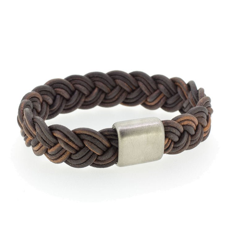 Leather Bracelet Mat Brown - nammi.is