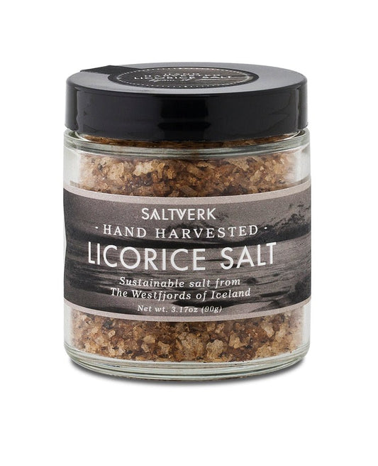 Licorice Sea salt from Iceland (90 gr.) - nammi.is