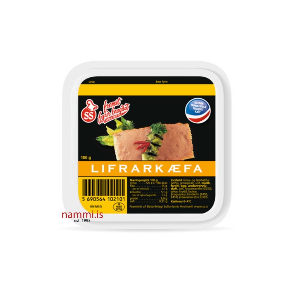 Lifrakæfa 180 gr. / Paté 180 gr - nammi.is