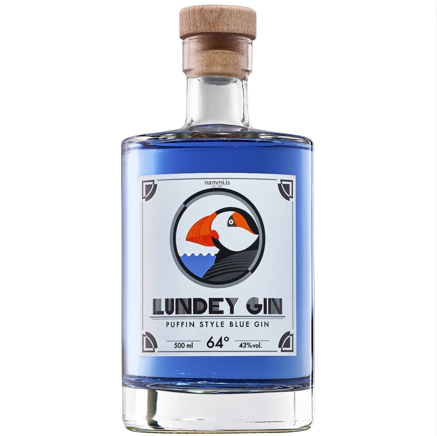 Lundey Gin / 500 ml - nammi.is64° Reykjavik Distillery