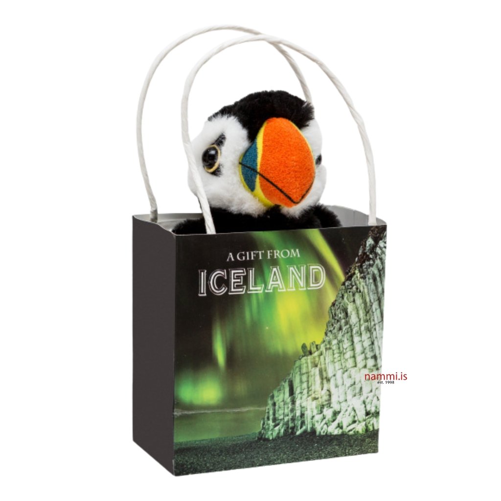 Lundi in a bag / Puffin in a bag / 10 cm - nammi.isEymundsson