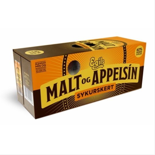 Malt og Appelsín sugar-reduced (330 ml) - nammi.is
