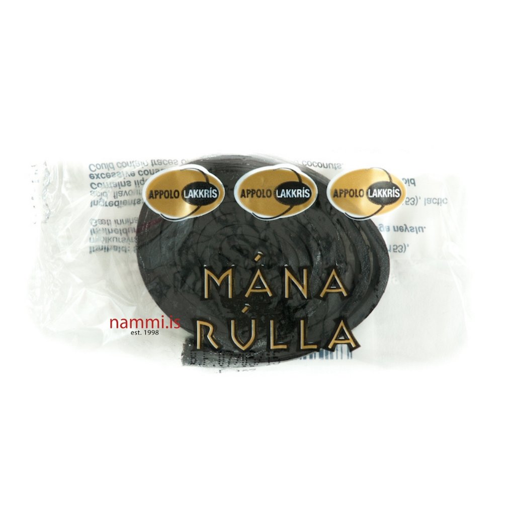 Mánarúlla / Plain Liquorice Roll / 1 x 30 gr. - nammi.is