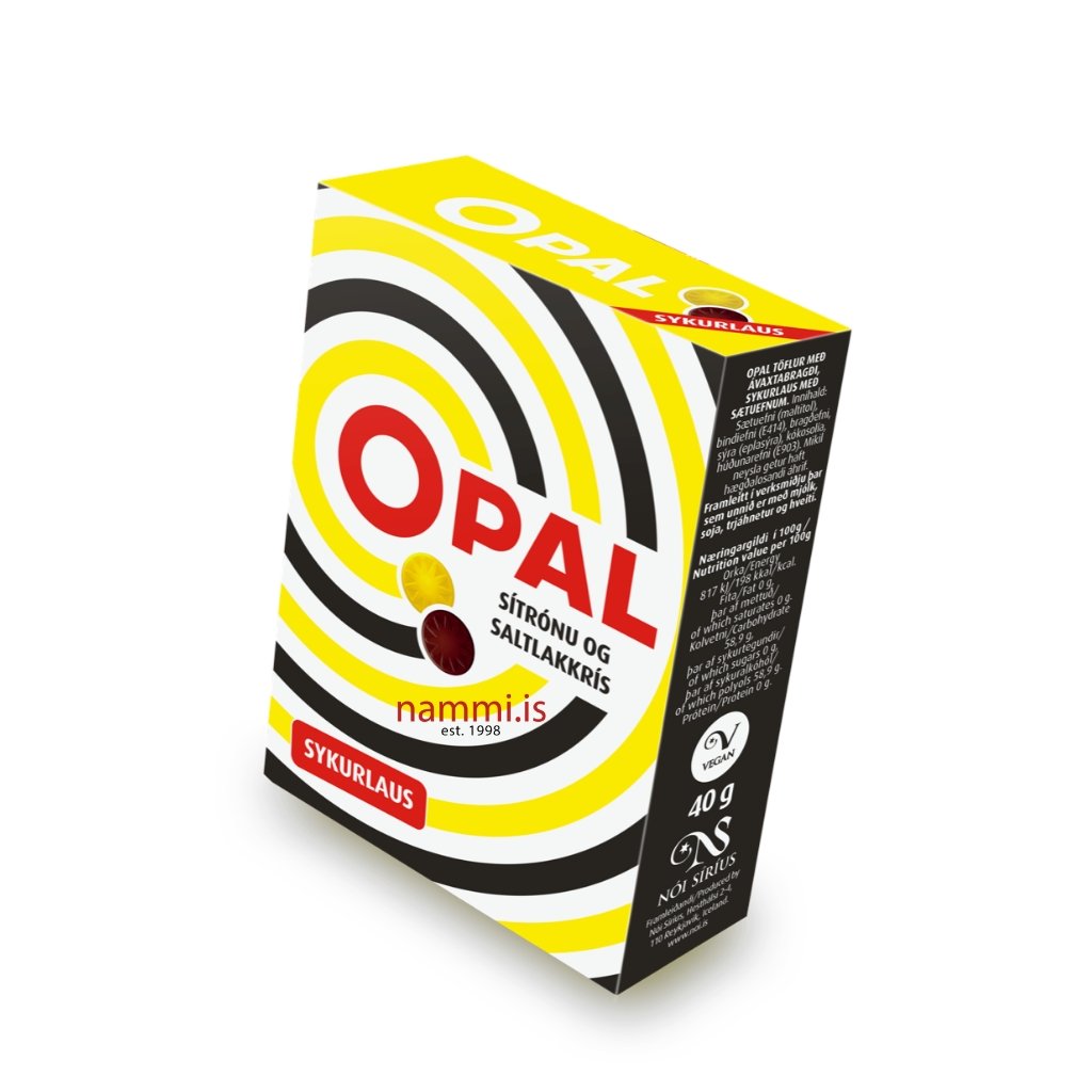 NEW Opal Lemon & salt liquorice (40 gr.) - nammi.is