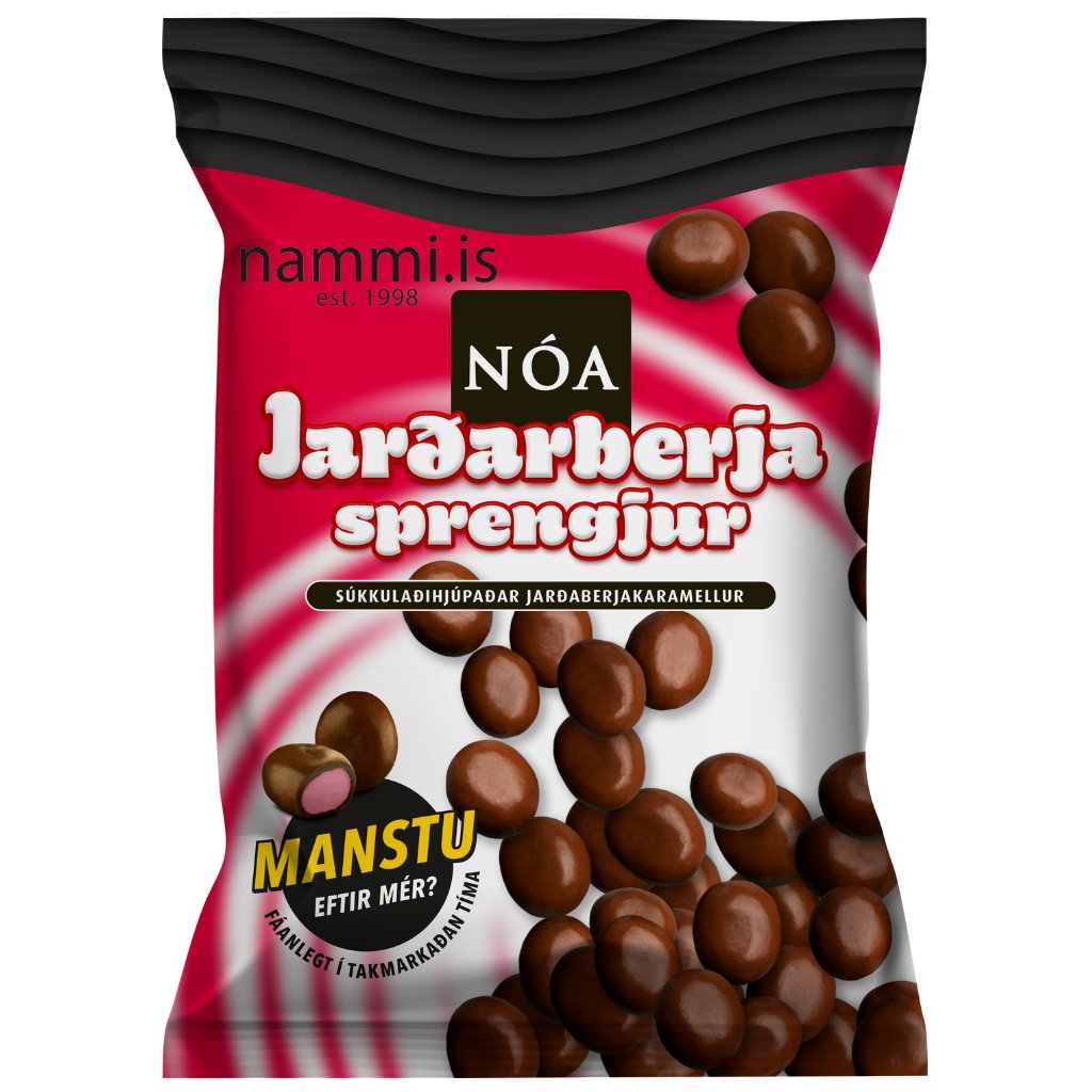 Nóa Jarðarberja Sprengjur (150 gr) – nammi.is