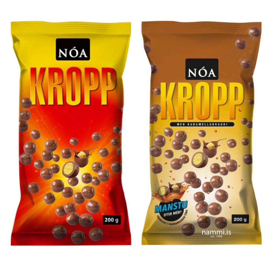 Nóa Kropp Caramel + Nóa Kropp Original / 2 x 200 gr - nammi.isNói Síríus