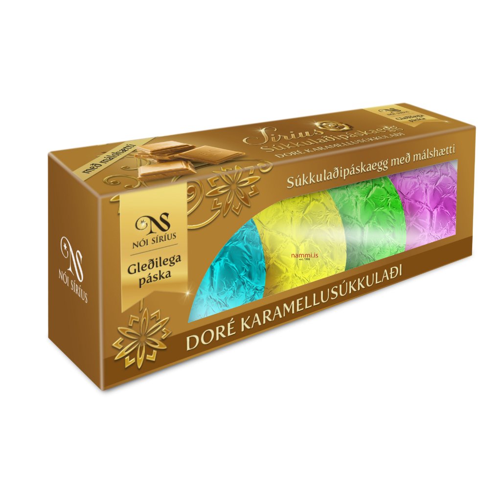 Nóa Sirius Dore Caramel Chocolate Easter Eggs (4 x 28 gr.) - nammi.isNói Síríus