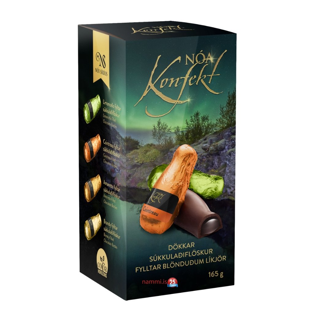 Noi Dark Chocolate Bottles with mixed Liquor filling / 165 gr. - nammi.isNói Síríus