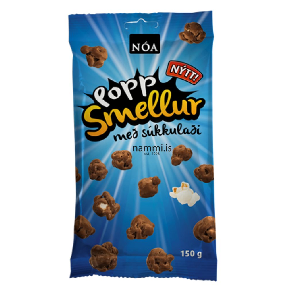 Nói súkkulaði poppsmellur / Chocolate covered poppcorn (150 gr.) - nammi.isNói Síríus