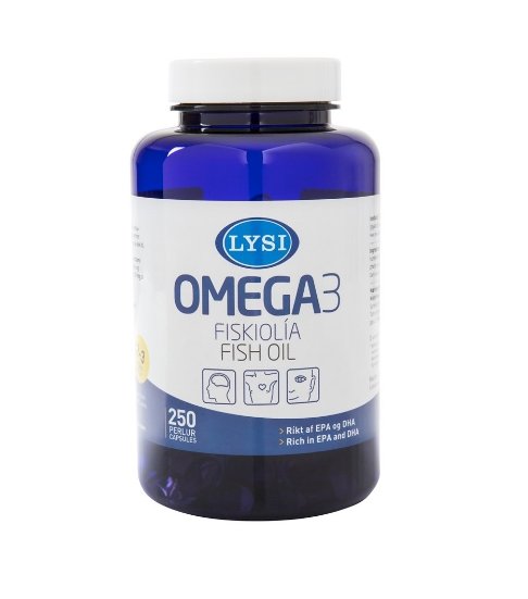 OMEGA-3 FISH OIL CAPSULES 250 pc / 500 mg - nammi.is