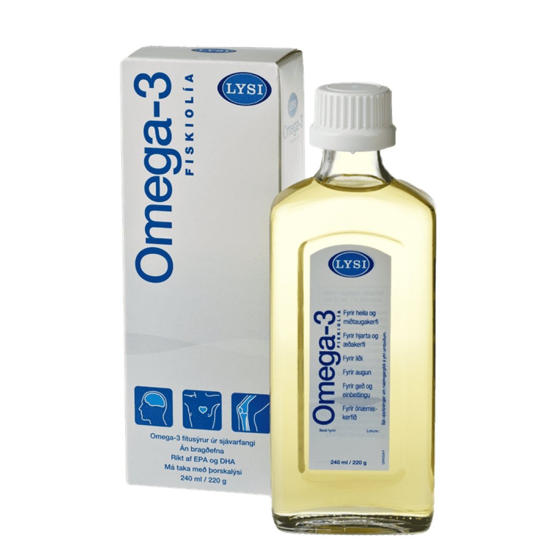 Omega-3 Fish Oil - Lemon (240 ml) - nammi.is