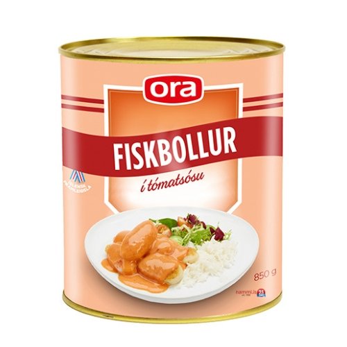 Ora Fiskbollur í tómatsósu / Fish Balls in Ketchup (830gr.) - nammi.isOra