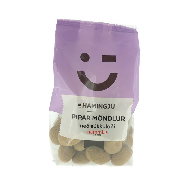 Pepper almonds / Pipar Möndlur með súkkulaði / 150 gr. - nammi.is