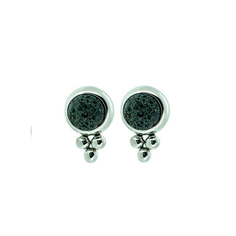 Princess earrings Icelandic Lava - nammi.is