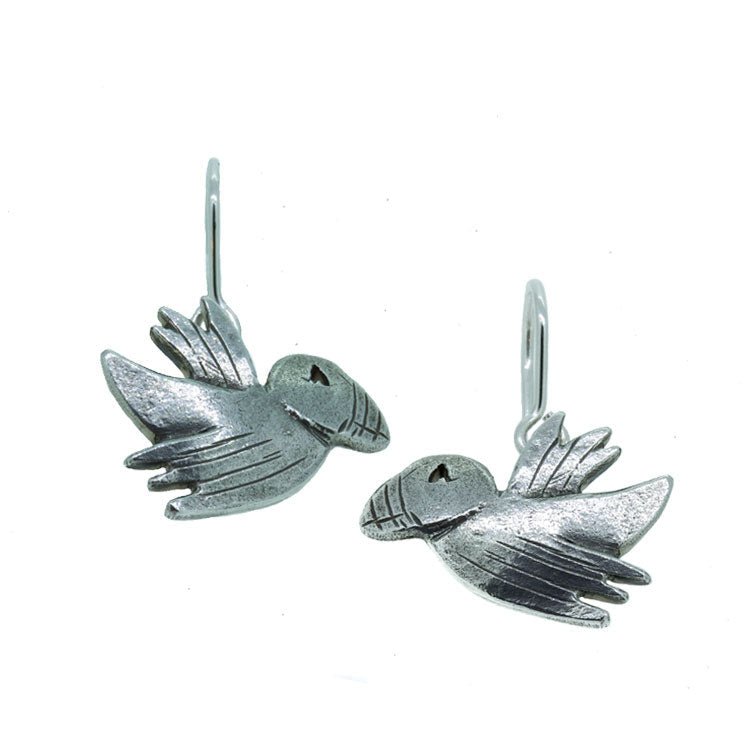 Puffin Silver Earrings - nammi.is