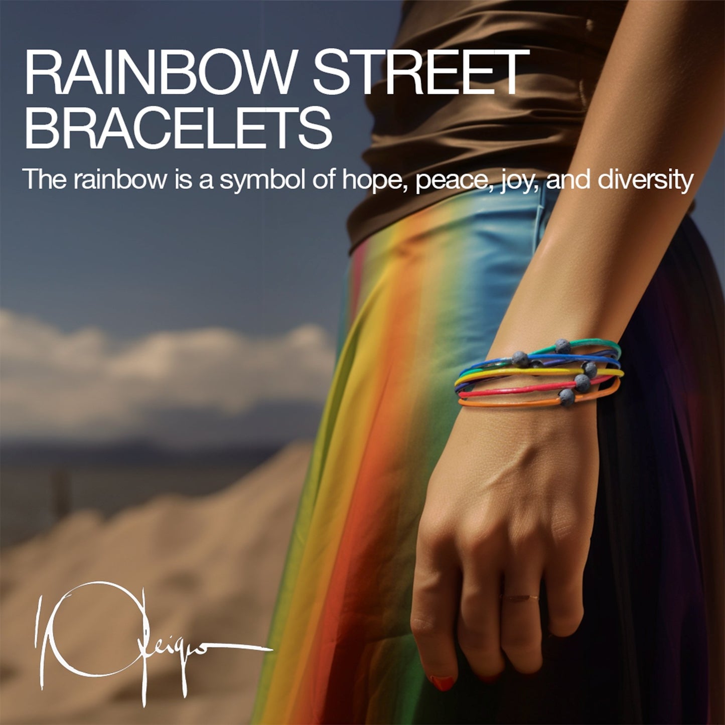 Rainbow Street Bracelet 3 colors - nammi.isÓfeigur