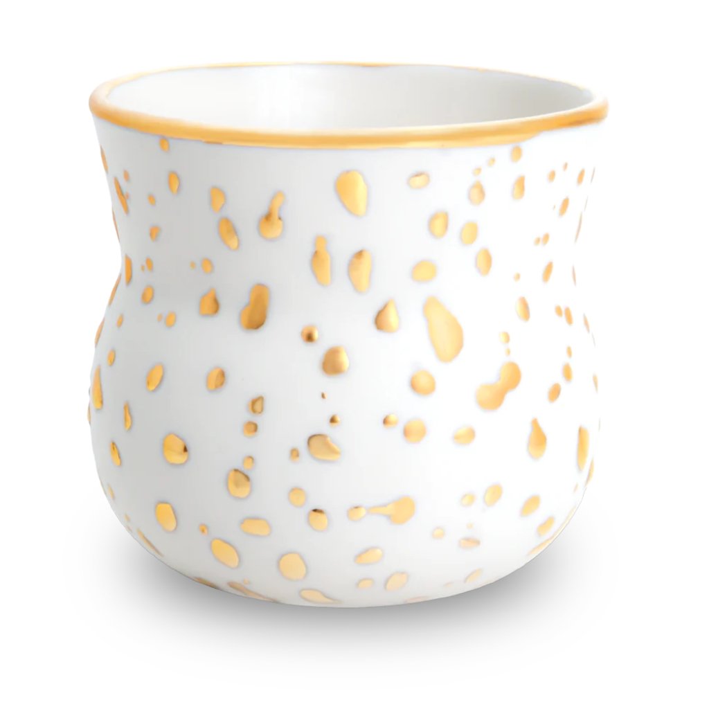 Regn - Gold Oval Coffee Cup - nammi.isInga Elín