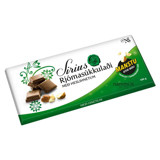 Rjómasúkkulaði með Heslihnetum / Cream Chocolate with Nuts (150 gr.) - nammi.isNói Síríus