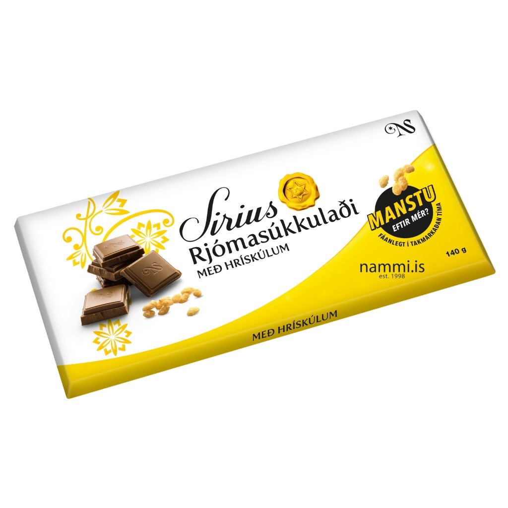 Rjómasúkkulaði með Rice Krispies / Cream Chocolate with Rice Krispies (150 gr.) - nammi.isNói Síríus