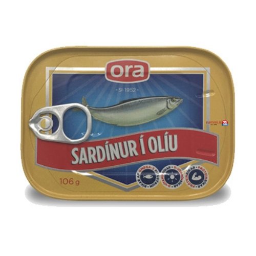 Sardínur í olíu / Sardina (106 gr.) - nammi.isOra