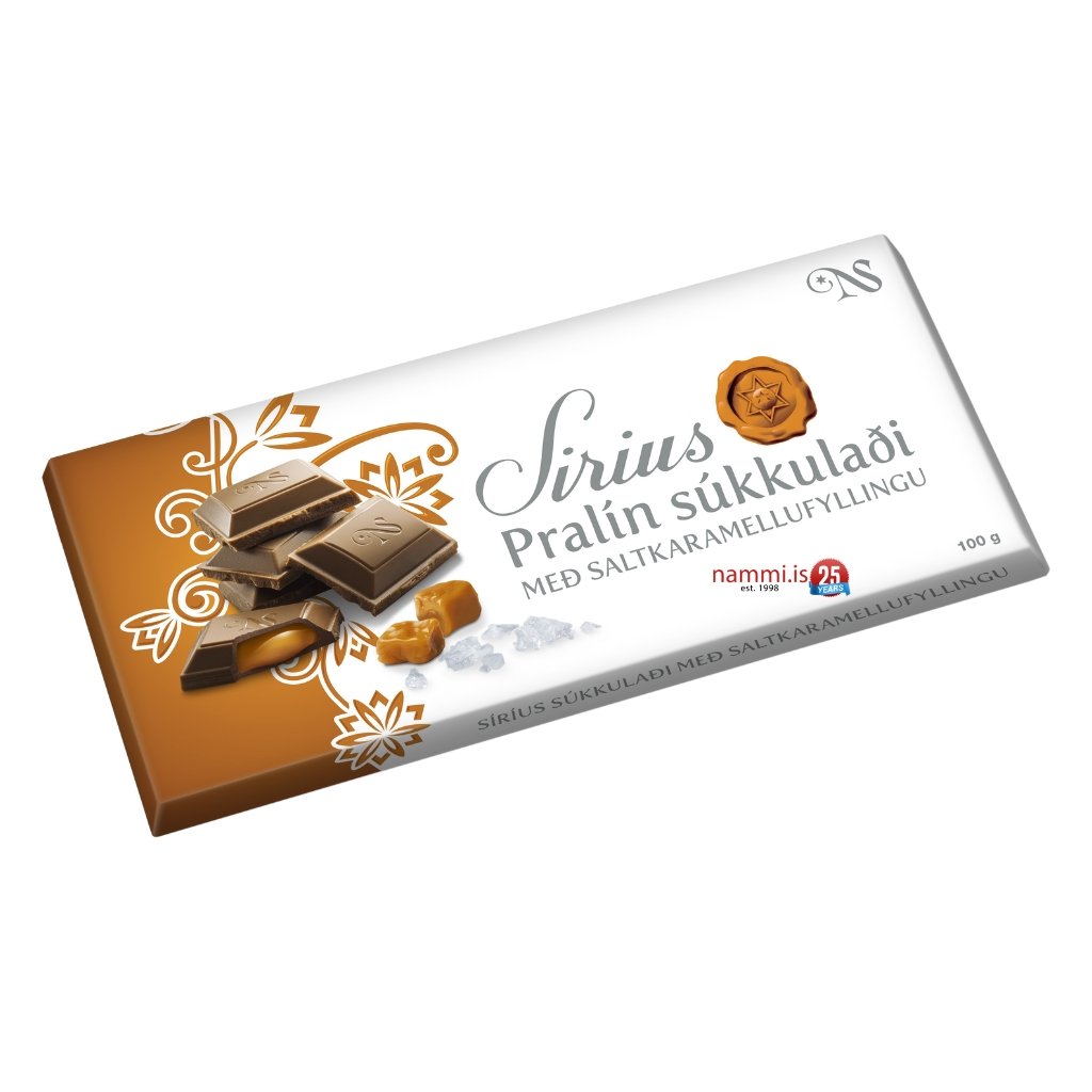 Sirius Pralin Salt Karamellu / Soft Salted Caramel Filling (100 gr.) - nammi.isNói Síríus