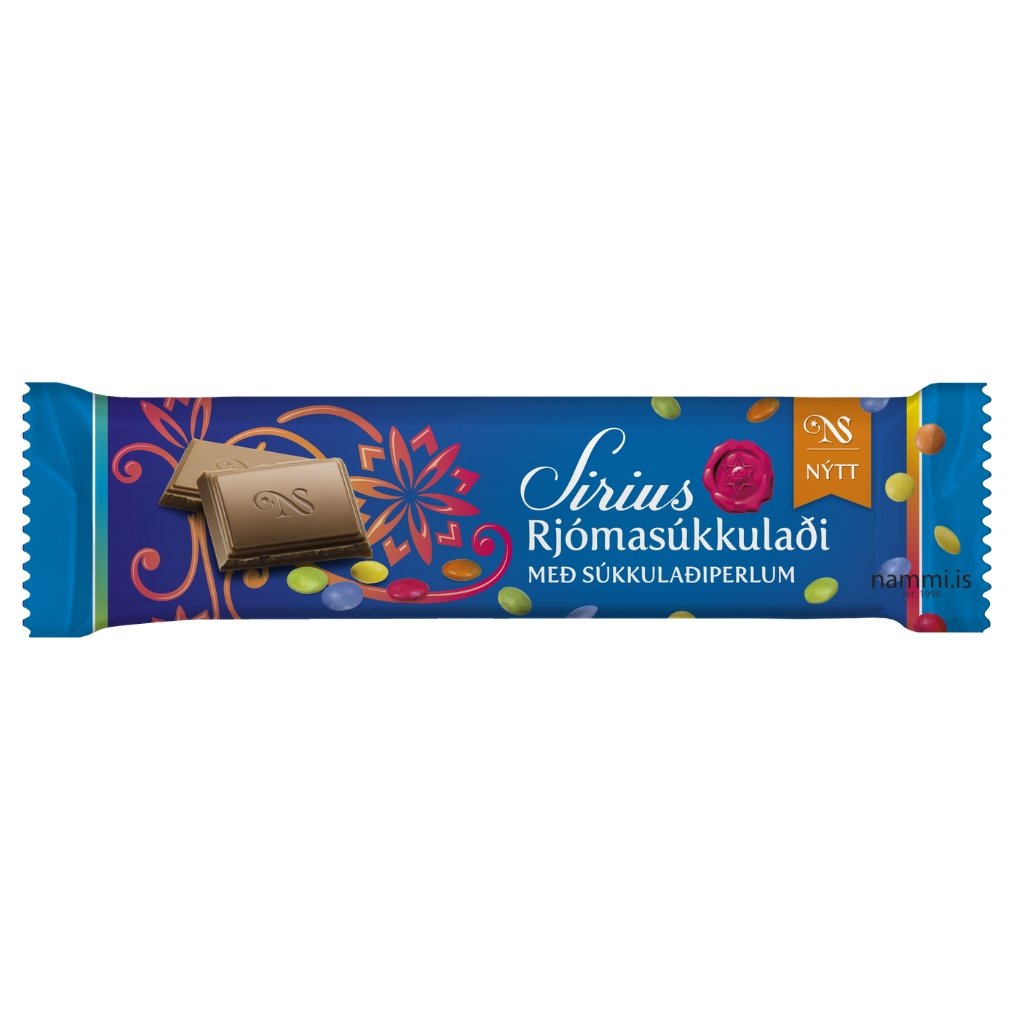 Síriuslengja / Plain Cream Chocolate with mini Smarties (25 gr.) - nammi.isNói Síríus
