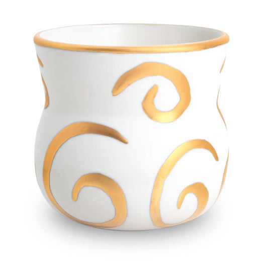 Spirall - Gold Oval Coffee Cup - nammi.isInga Elín