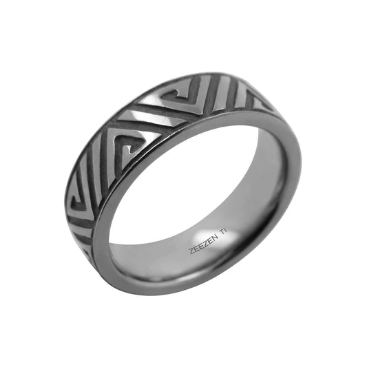 Tantalum Ring w/ Celtic Pattern - nammi.isÓfeigur