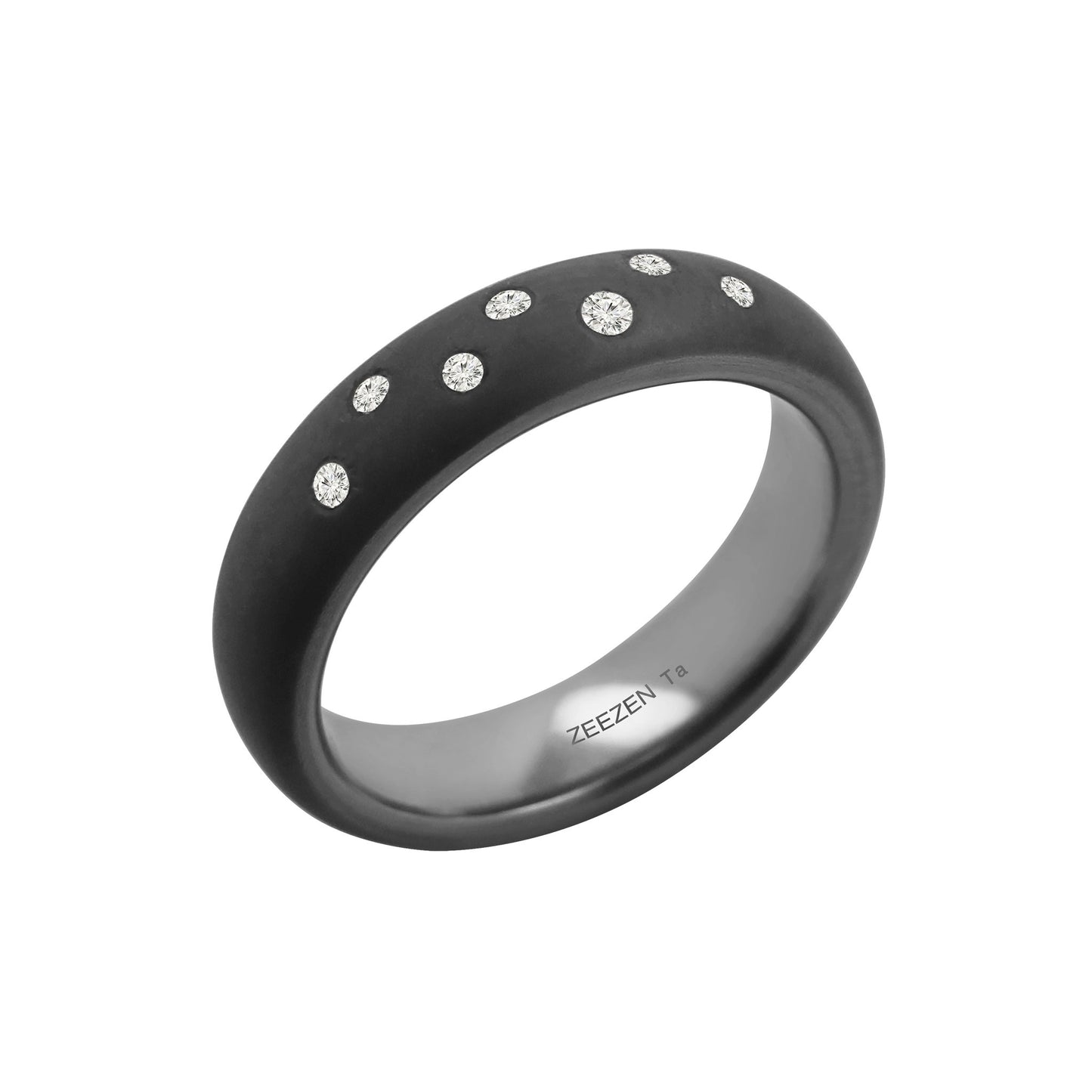 Tantalum Ring with Lab Diamond - nammi.isÓfeigur