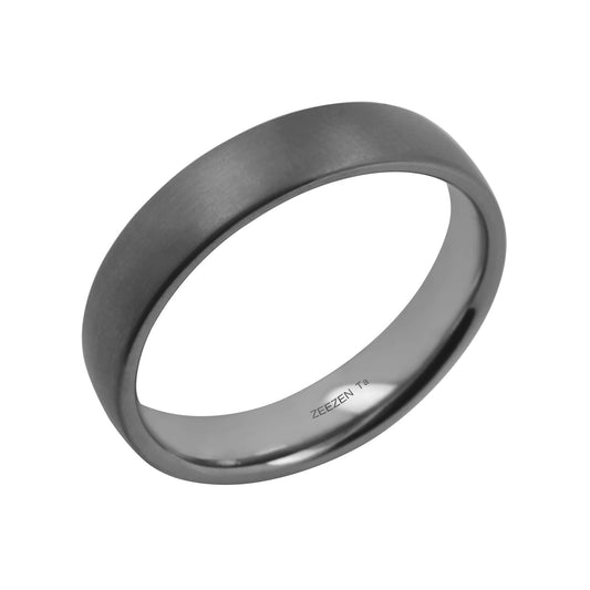Tantalum Ring w/o min. Matte Ring profile: width: 5.0 mm || height: 1.8 mm. Side view